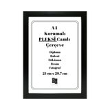 Batu Art Home A4 Çerçeve Korumalı Kırılmaz Pleksi Camlı Belge Diploma Resim Fotoğraf Asılabilir 21x29.7 Cm
