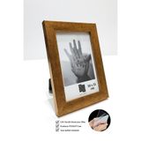 Batu Art Home Fotoğraf Çerçevesi Korumalı Kırılmaz Pleksi Camlı Masaüstü Ayaklı ve Asılabilir 10x15 Cm Mat Altın