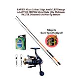 Bauer Akira Lrf Seti Metal Kafa 3000'Lik Makine Sürpriz Hediyeli Ekonomik Olta Takımı