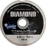 Bauer Diamond Titanium Plus 0.25 Mm 100 Mt Makara Misina - Renk: Füme 10,6 Kg
