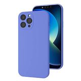 Bause İphone 13 Pro Max Uyumlu Kamera Korumalı, Mikrofiber Astarlı, Sıvı Silikon Kılıf-gök Mavisi