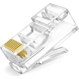 Baust Ez RJ45 Cat6 Yeni Nesil Delikli Jack Konnektör 10'lu Yüksek Hız Destekli Bağlantı Tipi