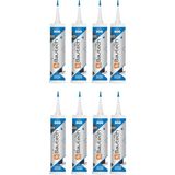 Bautech Silikonize Mastik Gri Renk 500 gr 8 Adet