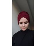 Bav Butik Ayvitrin Kadın Tesettür Çapraz Bone Bordo