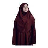 BAV Butik Ayvitrin Kadın Tesettür Tek Parça Namaz Elbisesi - Standart - Bordo
