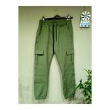 Bav Butik Ayvitrin Unisex Kargo Cep Pantolon Yeşil