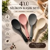 Bavella 4'lü Sert Plastik Kaşık-Pilav Kaşığı