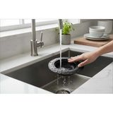 Bavella Mat Siyah Paslanmaz Çelik Mutfak Evye Süzgeci 11.5 cm - Geniş Kenarlı Lavabo Çöp Tutucu Filtre