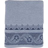 Baveno %100 Pamuk 50x100 El Havlusu - 50 x 100 cm - Mavi