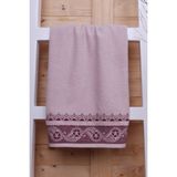 Baveno %100 Pamuk 50x100 El Havlusu - 50 x 100 cm - Pembe