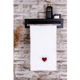Baveno %100 Pamuk 50x90 Kalp Nakışlı Havlu