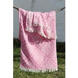 Baveno %100 Pamuklu 90x180 Peştemal Plaj Havlusu Jakarlı PEMBE