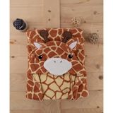 Baveno Home Pamuklu Zürafa Desenli Bebek & Çocuk Kundak Panço Baveno - 0 - 4 Yaş - Kahverengi