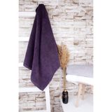Baveno Outlet Pamuk 75X140 Jakarlı Banyo Havlusu - 75 x 140 cm - Mor