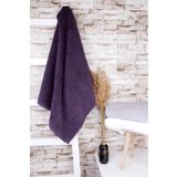 Baveno Outlet%100 Pamuk 75x140 Jakarlı Banyo Havlusu Mor
