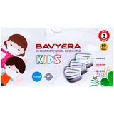 Bavyera 3 Katlı Meltblown Beyaz Çocuk Cerrahi Maske Telli 50'li
