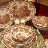 Bawarıa 6 Kişilik 28 Parça Vintage Manzara Desenli Yemek Takımı