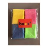 baxxe 4 Adet Cam ve Temizlik Bezi Nano Teknoloji Mikrofiber Bez Eko 30x30 Fiber Eko