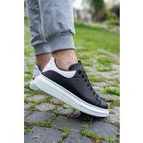 Bay Armedon Unisex Beyaz Siyah Sneaker Günlük Kalın Taban Spor Yürüyüş Ayakkabı 38