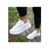 Bay Armedon Unisex Beyaz Sneaker Günlük Kalın Taban Spor Yürüyüş Ayakkabı 43