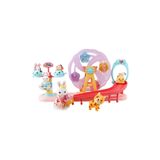 Bay Dreamy Mini Tavşan Ailesi Kaydıraklı Dönme Dolap Lunapark Oyun Seti