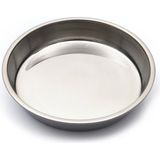Bay Dursan BAYDURSAN PASLANMAZ ÇELİK FIRIN TEPSİ, PARLAK METAL TEPSİ NO.7 - 43,5 x 43,5 cm - Gri