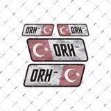 Bay Etiket Bt11 Reflektif 0 Rh Negatif () Kan Grubu Sticker Seti