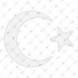 Bay Etiket Rfhlm13 Reflektif Ay Yildiz Sticker