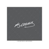 Bay Etiket Rfhlm71 Reflektif Mustafa Kemal Ataturk Imzasi Sticker (193874038)