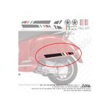 Bay Etiket STS17 Italy Ozel Seri Vespa GTS250 GTS300 Uyumlu Yan Çıta Sticker Seti