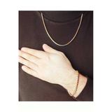 Bay Hediye 1.Sınıf Örme Çelik Erkek Kolye Ve Bileklik Set 2,5Mm