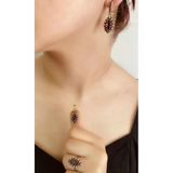 Bay Hediye Taşlı 925 Ayar Gümüş Üçlü Otantik Set Takı