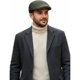 Bay Şapkacı Erkek Haki Kapitone Desenli Kasket Şapka - Kışlık Flat Cap8176