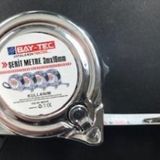 Bay-Tec 3 mt 16 mm Krom Dayanıklı ve Kolay Kullanım Şerit Metre