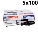 Bay-Tec 5x100 mm Düz Tekli Tornavida
