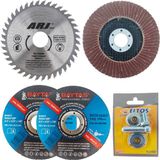 Bay-Tec Daire Testere Aparatı Daire Testereler Metal Ağaç Demir Çelik 5 Parça Pro Seri - 115 MM