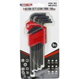 Bay-Tec Mk2502 9'Lu Uzun Torx Allen Anahtar Takımı 180Mm