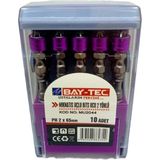 Bay-Tec MU2044 Mıknatıs Uçlu Bits Ucu 2 Yönlü PH2X65MM 10 Adet - Altın