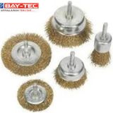 Bay-Tec Saçaklı 6 Parça Tel Fırça Seti