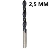 Bay-Tec Siyah Beyaz 10 Adet 2.5 mm Hss Matkap Ucu