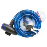 Bay-Tec Uzun Bisiklet Kilidi 150 cm MK2472 Güçlendirilmiş Çelik Halat Yapısı ile Dayanıklı