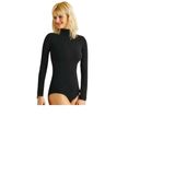 Bayan Body-Lycra Basic uzun kollu atlet - tişört - MODAL - Kalite - 9261 (S, siyah), Siyah, S