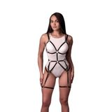 Bayan İç Giyim, Seksi Deri Fantezi Body Harness İç Giyim, Seksi Deri Giyim - Brf1235