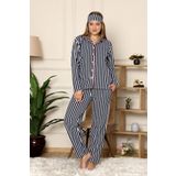 Bayan Kışlık Welsoft Peluş Inci Polar Düğmeli Pijama Takımı Ipeksi Doku