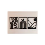 Bayan Rottenmeier Minimalist 3 Lü Set Tablo Mt4 - Dekoratif Tablo - Tablo