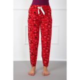 Bayan Welsoft Polar Tek Alt Pijama 210040 Kırmızı - Beyaz