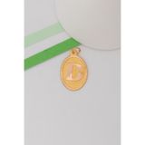 Bayar Gold 14 Ayar Altın D Harf Nostaljik Oval Kolye Ucu