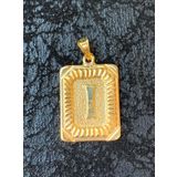 Bayar Gold 14 Ayar Altın Kare Vintage i Harf Kolye Ucu
