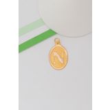Bayar Gold 14 Ayar Altın N Harf Nostaljik Oval Kolye Ucu