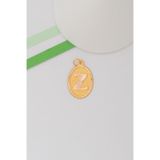 Bayar Gold 14 Ayar Altın Z Harf Nostaljik Oval Kolye Ucu